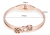 bransoletka stalowa, bransoletka różowe złoto, rose gold, bransoletka cyrkonie,  cyrkonie , bransoletka tree, bransoletka z drzewem, drzewko, zamykana bransoletka,