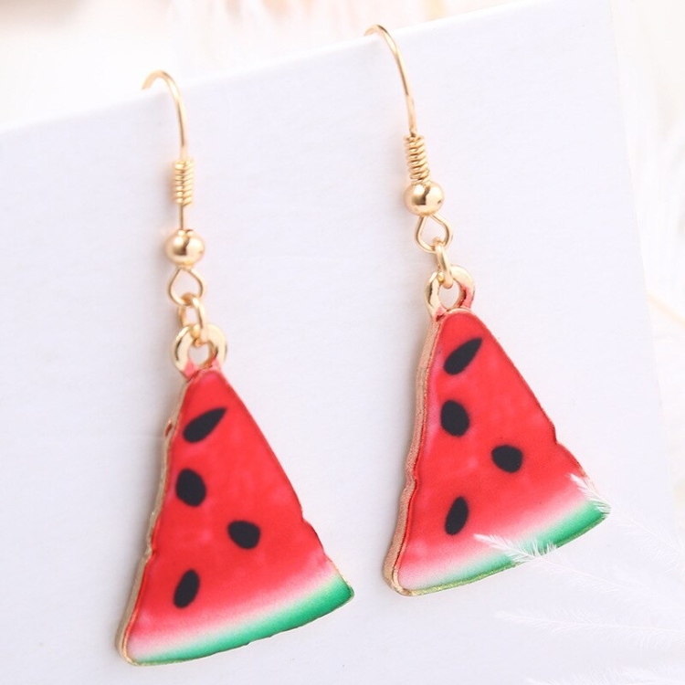 kolczyki, wiszące kolczyki, metalowe kolczyki, kolczyki z arbuzami, arbuzy, watermelon, letnie kolczyki, letnia stylizacja, wakacje, wesołe kolczyki