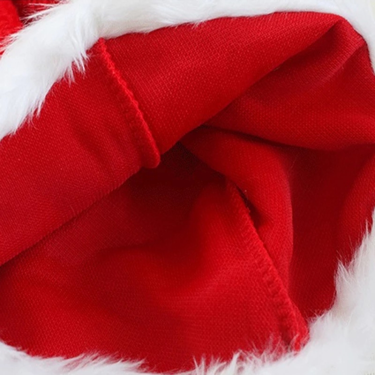 czapka Mikołaja, czapka świąteczna, czapka pani Mikołaj, czapka elfa, przebranie Mikołaja, czapa czerwona z pomponem, pluszowa czapka Mikołaja, czapka czerwona, czapka na przebranie Mikołajki, czapka Mikołajkowa