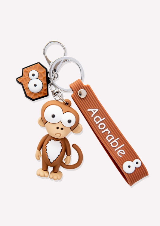 brelok do kluczy małpa, małpka, brelok zawieszka do plecaka, zawieszka do torebki, brelok gumowy małpka, prezent na dzień chłopaka