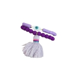 Bransoletka multi frędzle oko fioletowa