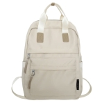 Plecak Szkolny Nylonowy Beżowy