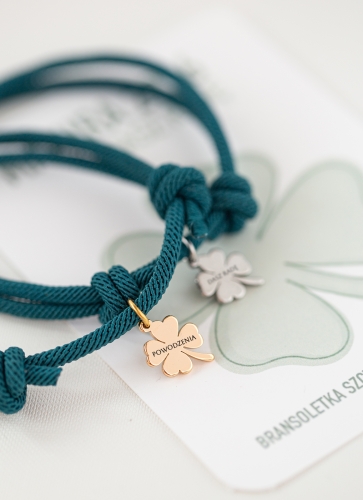 powodzenia na egzaminie bransoletka szczęścia z koniczynką z grawerem.jpg
