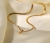 naszyjnik snake złoty stalowy, naszyjnik choker, naszyjnik złoty, naszyjnik choker, naszyjnik łańcuszek typu żmijka, naszyjnik elegancki, złoty naszyjnik celebrytka