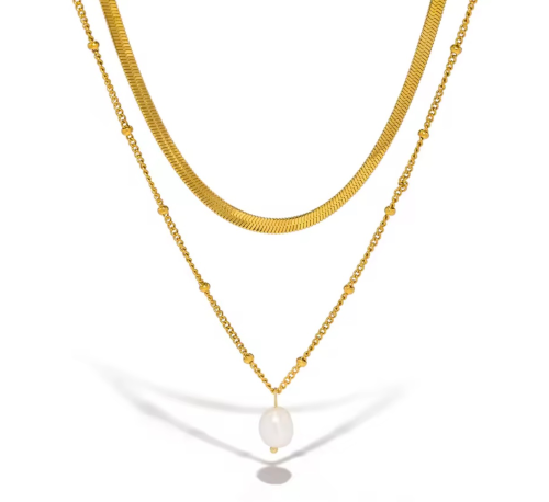 naszyjnik z perełką, naszyjnik snake złoty stalowy, naszyjnik choker, naszyjnik złoty, naszyjnik choker, naszyjnik łańcuszek typu żmijka, naszyjnik elegancki, złoty naszyjnik celebrytka, łańcuszek zakręcany, naszyjnik stalowy,