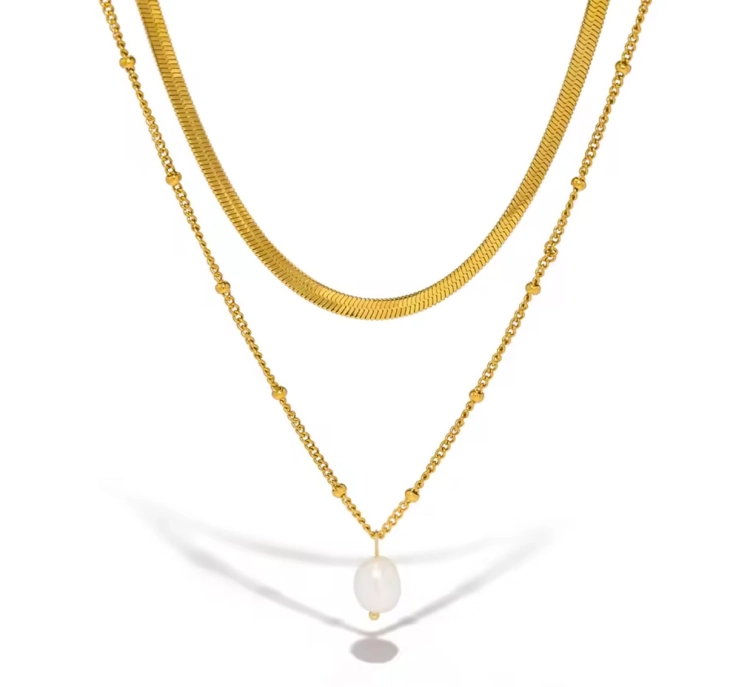 naszyjnik z perełką, naszyjnik snake złoty stalowy, naszyjnik choker, naszyjnik złoty, naszyjnik choker, naszyjnik łańcuszek typu żmijka, naszyjnik elegancki, złoty naszyjnik celebrytka, łańcuszek zakręcany, naszyjnik stalowy,