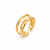 pierścionek złoty stalowy, pierścionek stal pierścionek regulowany, podwójny pierścionek, pierścionek elegancki, subtelny, pomysł na prezent, prezent dla niej, stylizacja,