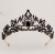 Korona Tiara Diadem Czarna Złota Gotycka Królewska Ozdoba do Włosów, korona, diadem, złota korona, złoty diadem, biżuteria, królewska korona, korona z cyrkoniami, korona czarna, korona na bal przebierańców, korona gotycka, korona królowej