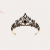 Korona Tiara Diadem Czarna Złota Gotycka Królewska Ozdoba do Włosów, korona, diadem, złota korona, złoty diadem, biżuteria, królewska korona, korona z cyrkoniami, korona czarna, korona na bal przebierańców, korona gotycka, korona królowej